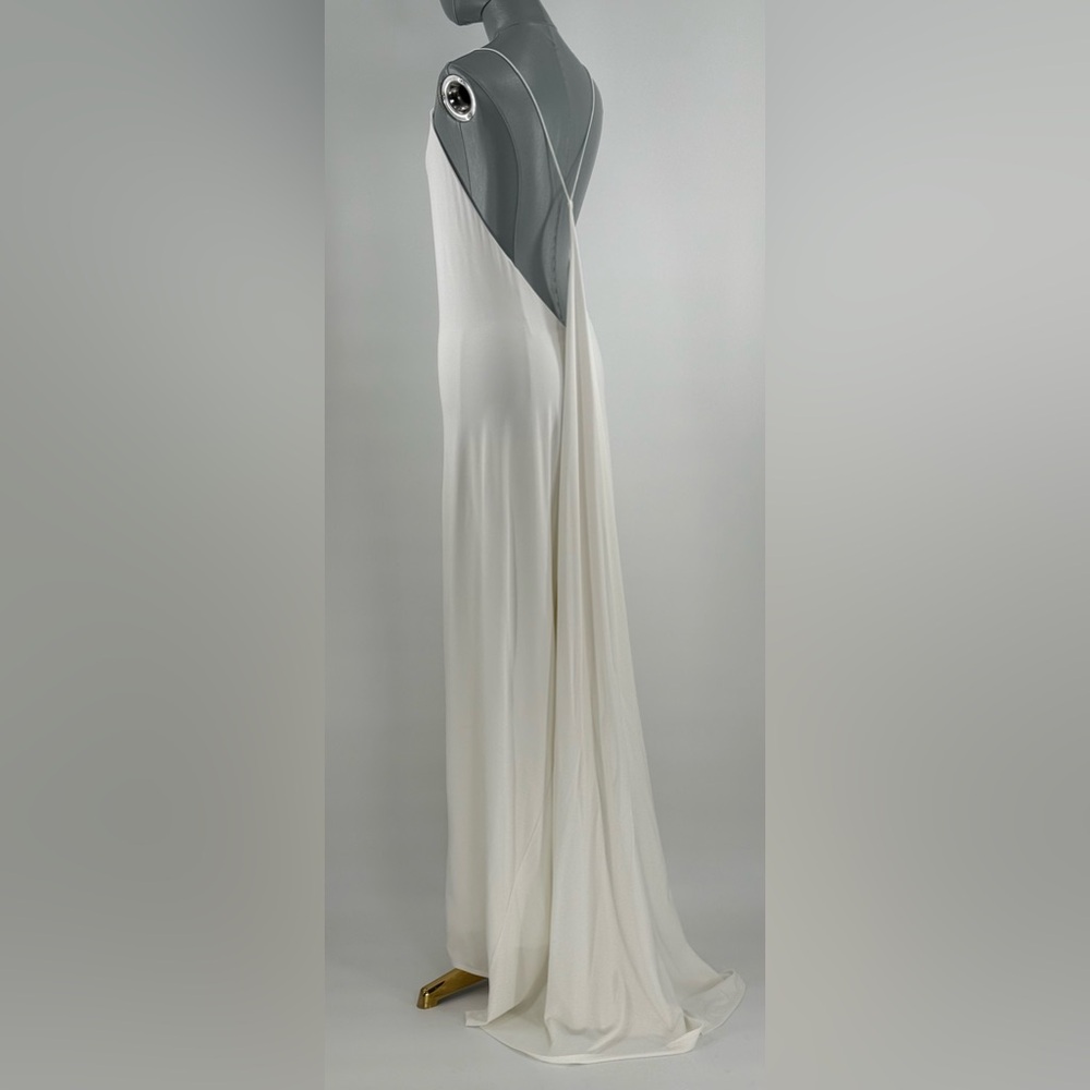 🆕 RAT & BOA 🧿 NWOT Amora Back Draped Jersey Dress, White - Sz XS - Picture 5 of 15